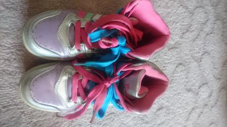 Tenisky farebné - strieborné, 32