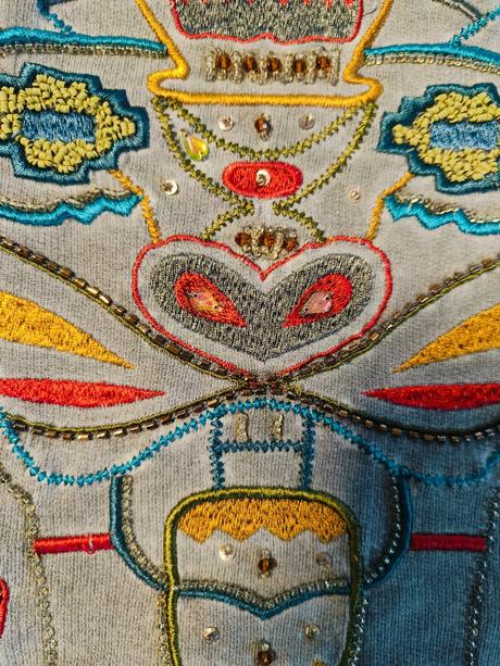 Mikina s výšivkou, promod,s