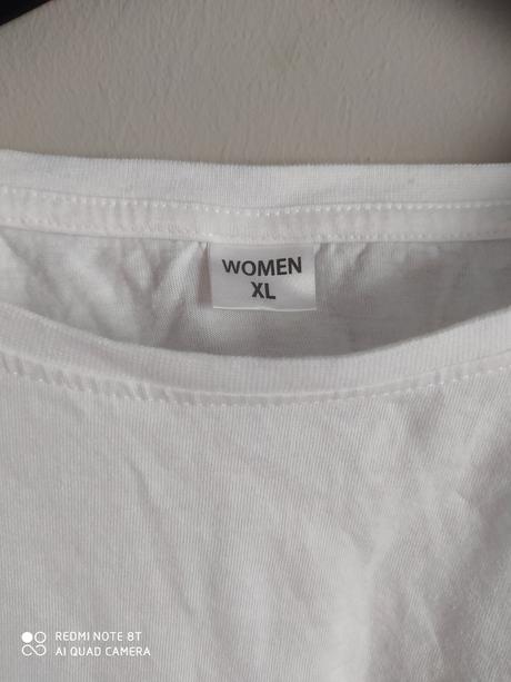 Biele dámske tričko, xl