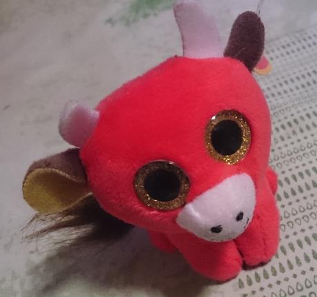 Plyšový býček, 9 cm, ty,