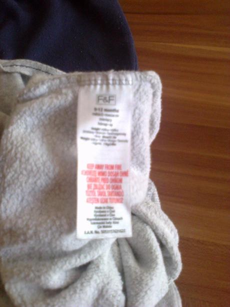 Tepláky 2kusy veľ. 9-12mes., f&f,80