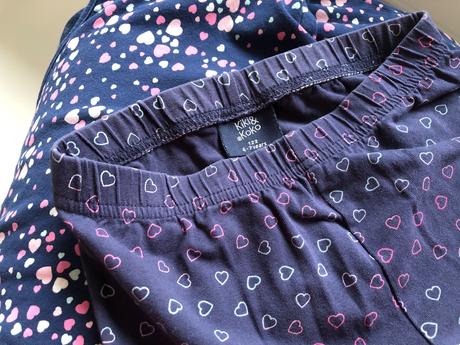 Srdiečkový komplet šaty + legíny 122/128, f&f,128