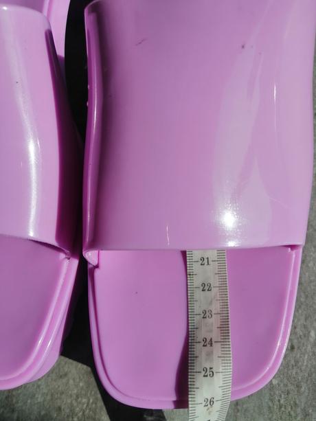 Jelly šlapky fialovo ružové asos, v40, vd 26cm, 40