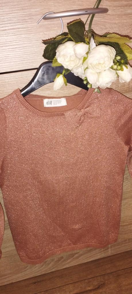 Trblietavý pulóver h&m 122/128, h&m,122