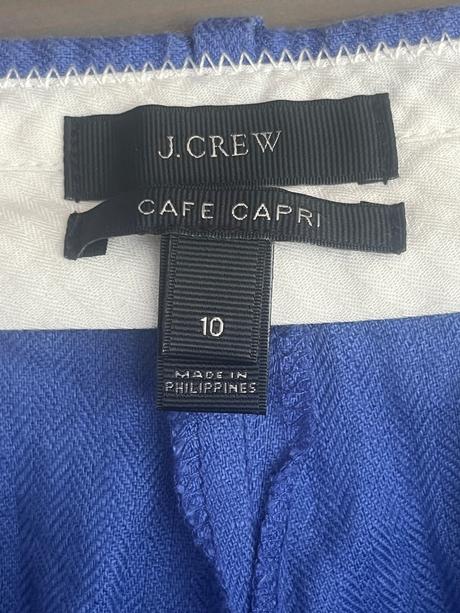 Dokonalé modré ľanové j.crew, l