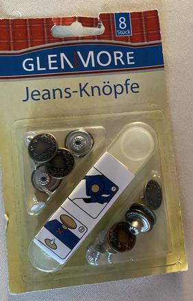 Sada 8 ks riflové gombíky bez šitia (17mm),