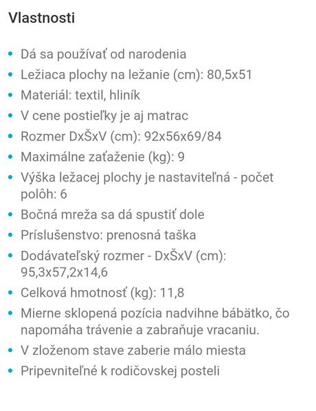 Cozee postieľka, šírka (cm): 55,dĺžka (cm): 90