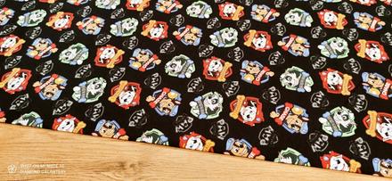 Teplákovina - paw patrol odznaky- cena za 10 cent, 