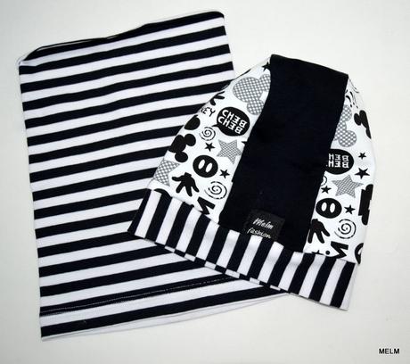 Detský set melm miki šmolkočiapka a nákrčník,