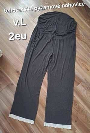 Tehotenské pyžamové nohavice, l