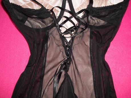 Korzetova satenova kosielka, s