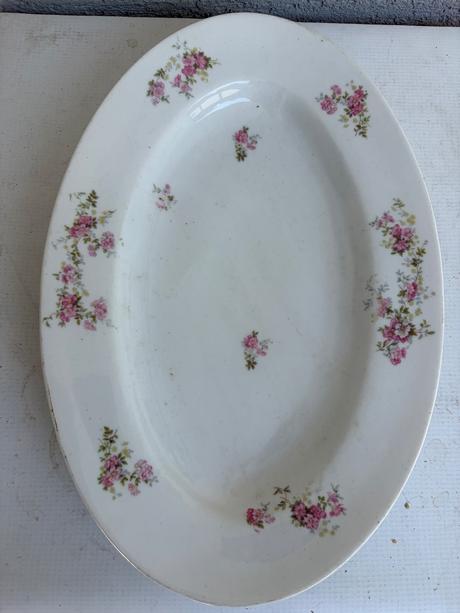 Starozitna velika vintage cca 100 rocna misa tacka,