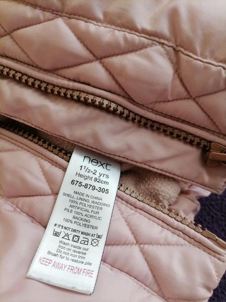 Bunda zimná dievč.,veľ. 92, next, next,92