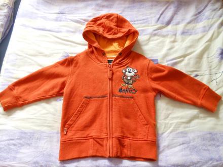 Oranžová opičková mikinka next 86, next,86