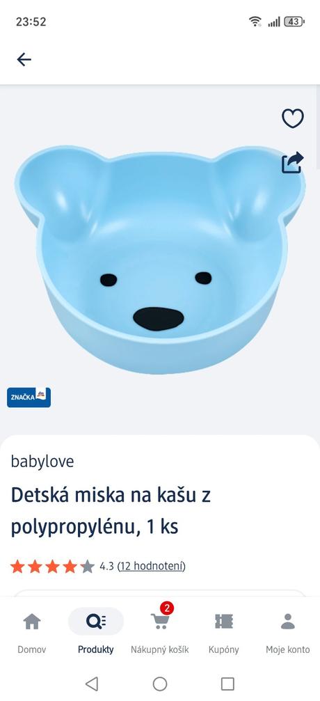 Detská miska dm, 
