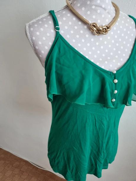 Zelený top na ramienka orsay m, orsay,m