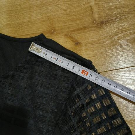 Elegantný svetrík s 3/4 transparentným rukávom, c&a,xl