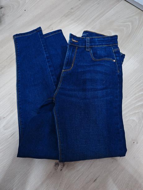 Tmavomodre dlim rifle xs,s sadnu, xs