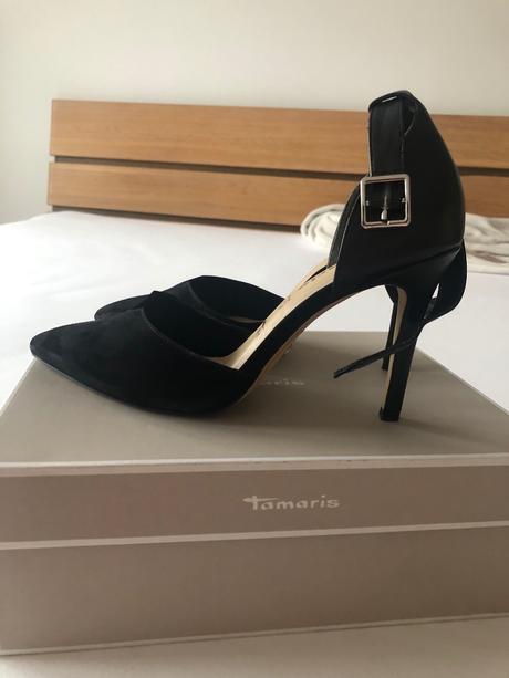 Kožené lodičky, tamaris,41