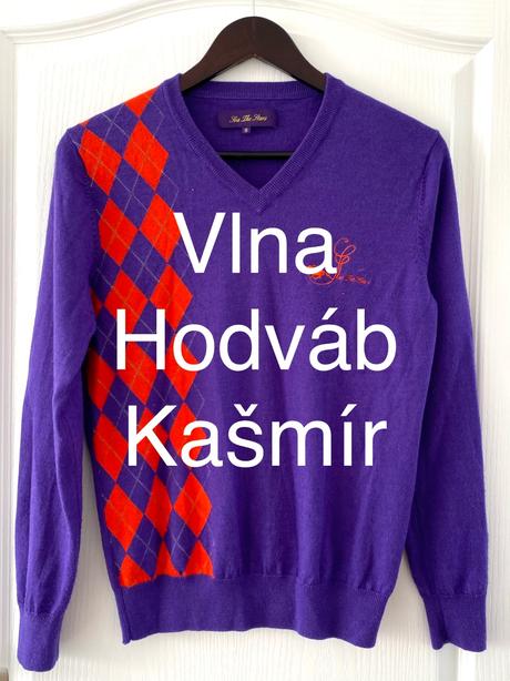 Vlnený, hodvábny, kašmírový sveter, m