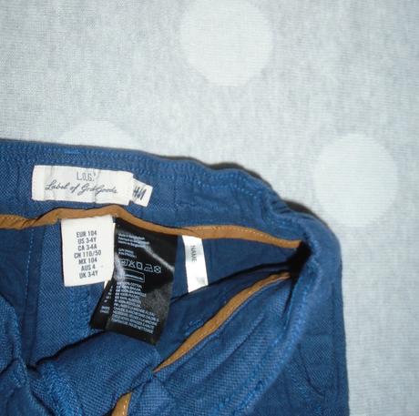 Tenké nohavice na 3 až 4 roky, h&m,104