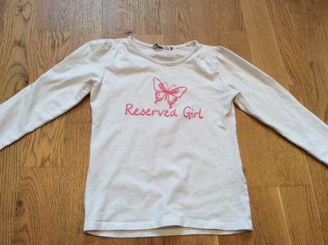 Biele tricko s napisom, reserved,116
