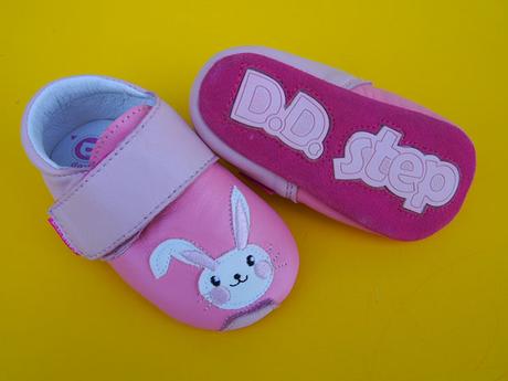 Detské kožené capačky ddstep daisy pink, d.d.step,18 / 19 / 20 / 21