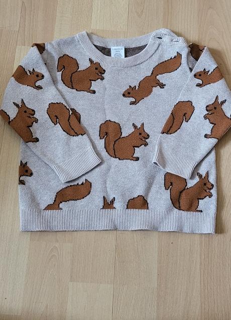 Sveter s veveričkami, lindex,86