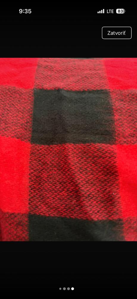 Obrovsky kockovany sal prehoz ponco etc 200cm x80, zara