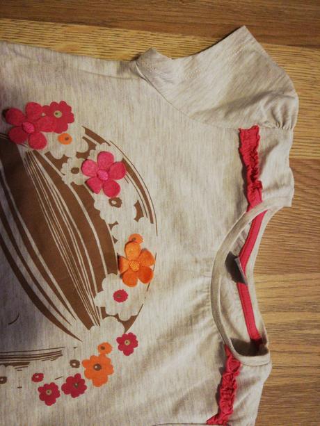 Tričko s 3d kvietkami, tu,104