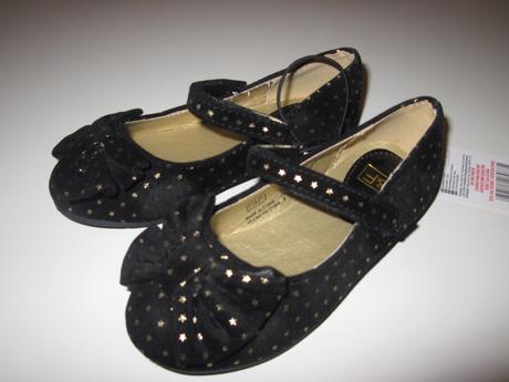 Cierne so zlatymi hviezdickami - nenosene, f&f,22 / 24