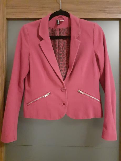Ružové sako divided, h&m,m
