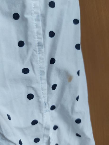 Biela bodkovaná košeľa, gap,xs