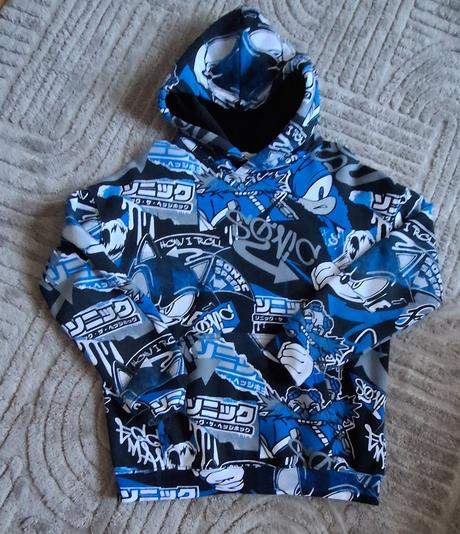 Mikina a tričko ježko sonic, h&m,146