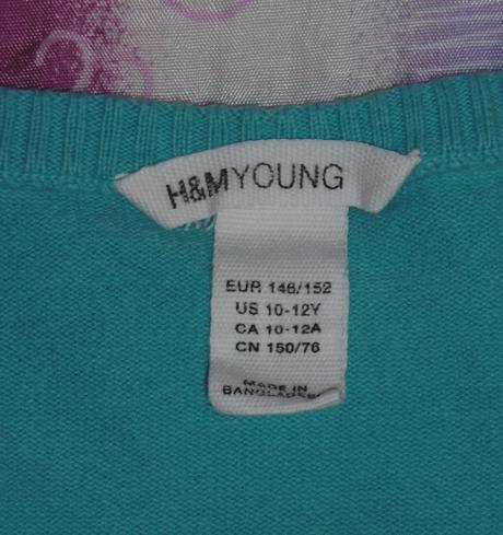 Svetrík s 3/4 rukávom, h&m,146