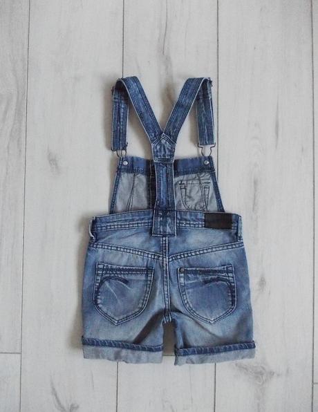 Jeansové kraťase s trakmi h&m, h&m,110