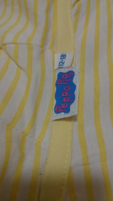 Bledožltý devčenský plášť zn. peppa pig, 86