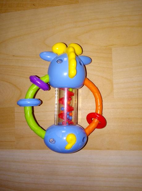 Hracka s koralkami kravička 14cm top stav,