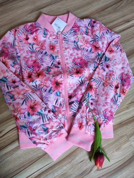 Dievčenská bunda kvetinková c&a, c&a,164