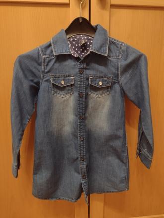 Riflová tunika / košeľa/ blúzka, kiki&koko,122