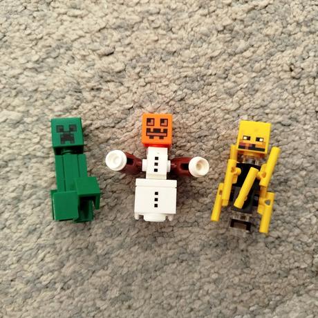 Minecraft figúrky 7ks - na spôsob lega, 