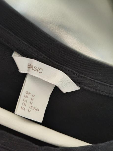 H&m elastické bavlnené šaty m-l, h&m,m