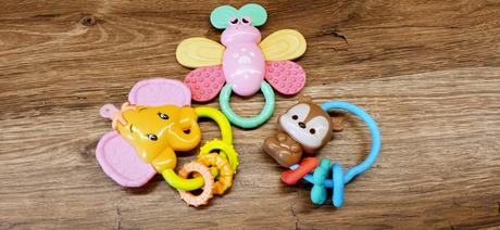 Hrkálky, hryzadlá pre bábätko 3ks, 