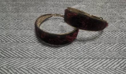 Náušnice bordové, 