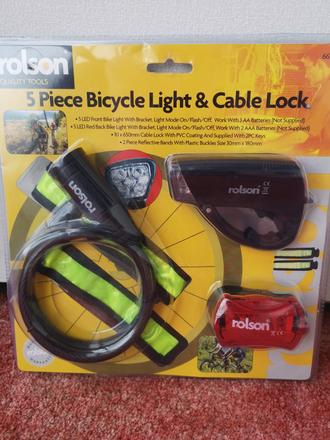 Rolson sada svetiel na bicykel 5 ks, 