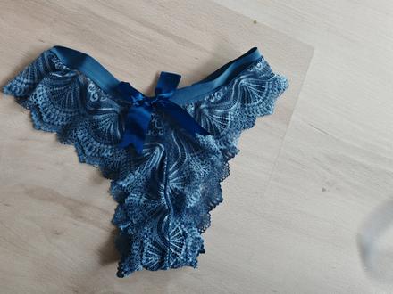 Sivimodre nohavičky s mašľou m,l, m