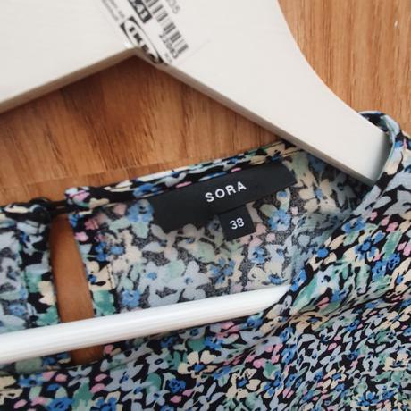 Modré viskózové šaty, m