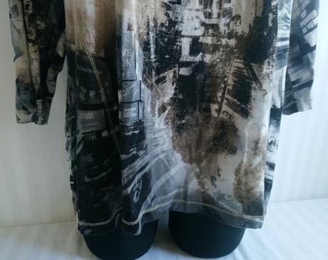 Dámsky elastický top s farebným vzorom, bonita, xxl