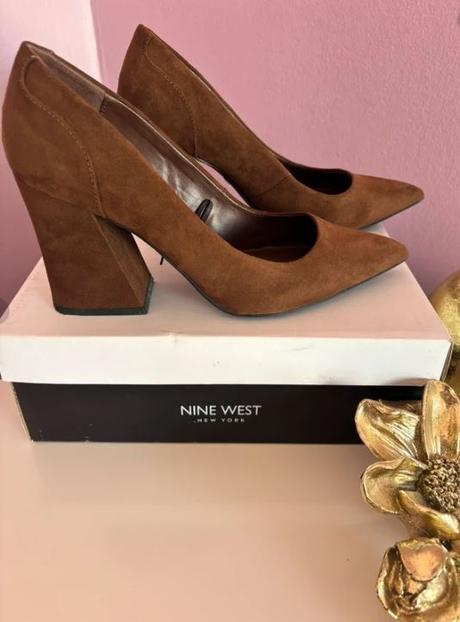 Hnedé lodičky zn.nine west, nine west,40