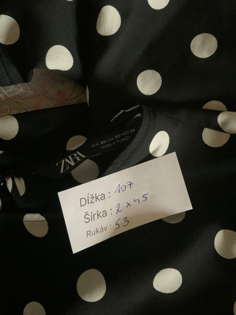 Zara bodkovany overal gulickovy s puntiky, zara,xs